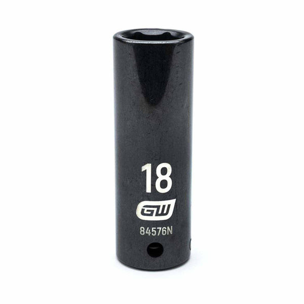 Gearwrench 84576N 1/2" Drive 6 Point Deep Impact Metric Socket 18mm