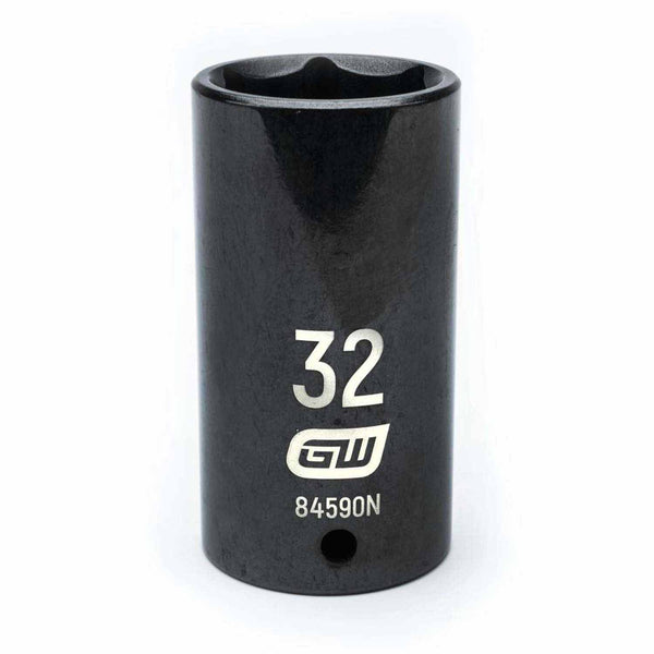 Gearwrench 84590N 1/2" Drive 6 Point Deep Impact Metric Socket 32mm
