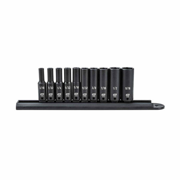 Gearwrench 84908 10 Pc. 1/4" Drive 6 Point Deep Impact SAE Socket Set