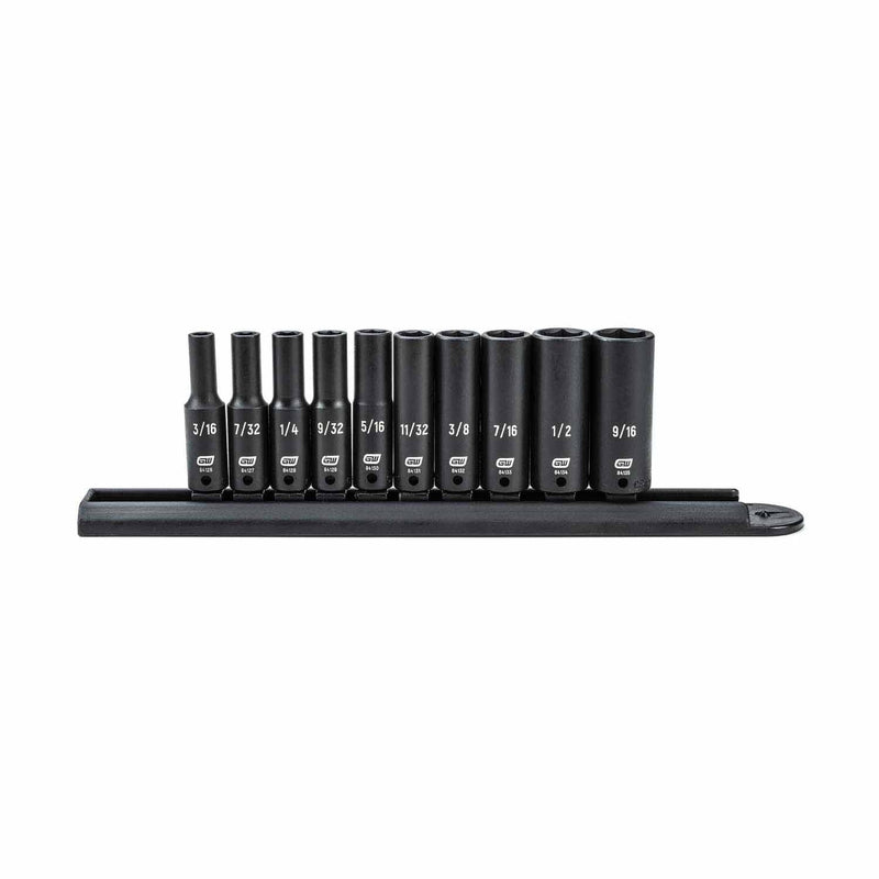Gearwrench 84908 10 Pc. 1/4" Drive 6 Point Deep Impact SAE Socket Set