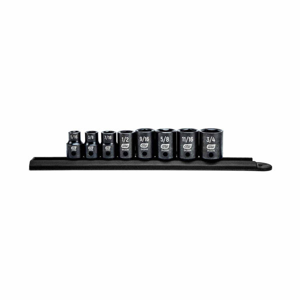 Gearwrench 84910N 8 Pc. 3/8" Drive 6 Point Standard Impact SAE Socket Set