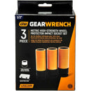 GearWrench 84946 3 Pc. 1/2" Drive High-Strength Wheel Protector Impact Metric Socket Set - 2