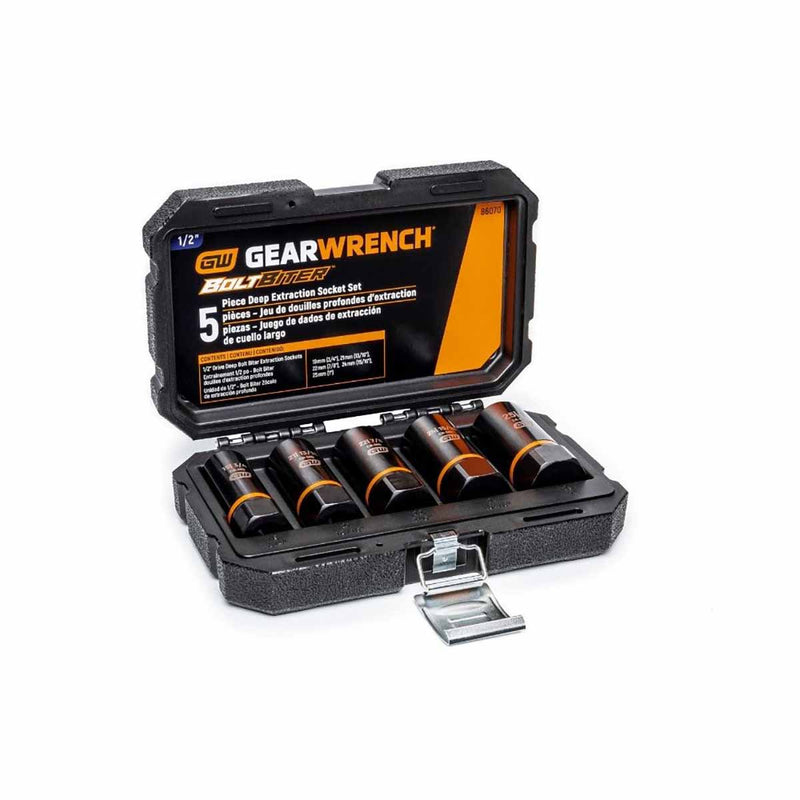 GearWrench 86070 5 Pc. 1/2" Drive Bolt Biter Deep Extraction Socket Set - 2