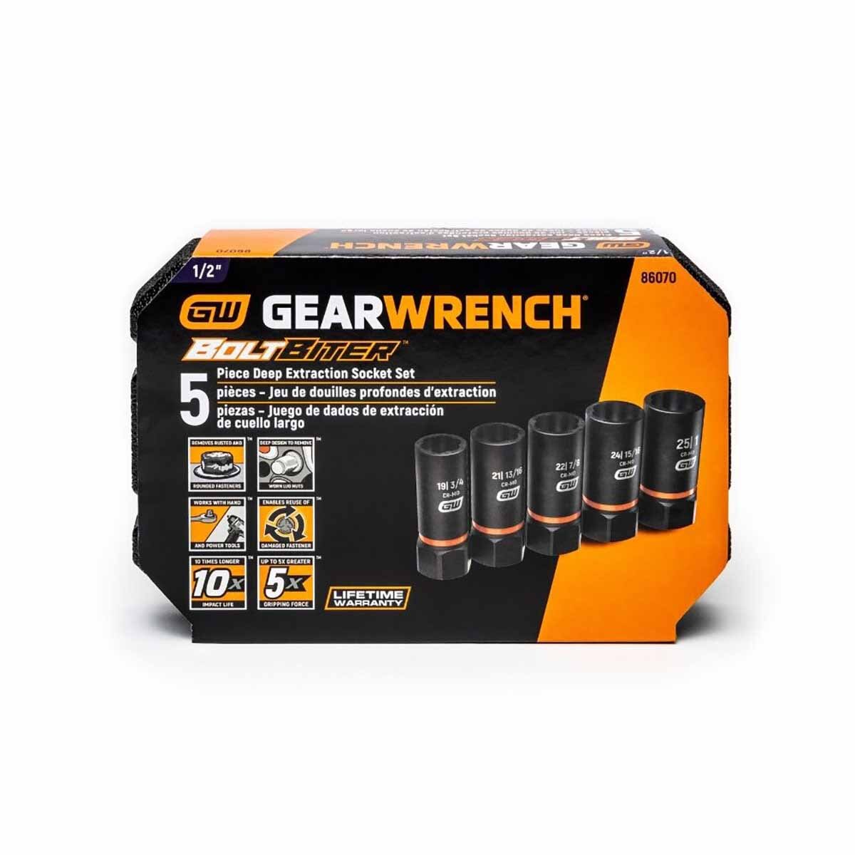 GearWrench 86070 5 Pc. 1/2