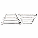 GearWrench 86958 10 Pc. 90-Tooth 12 Point SAE Combination Ratcheting Wrench Set - 2