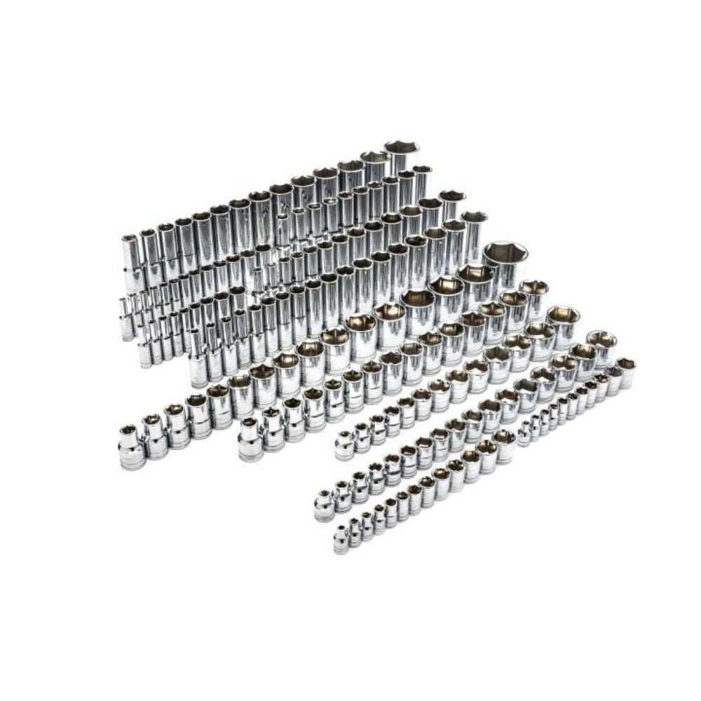 GearWrench 89073 163 Piece 1/4", 3/8" & 1/2" Drive 6 Point Standard and Deep SAE/Metric Master Socket Set