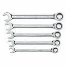 Gearwrench 93004D 5 Pc. 72-Tooth 12 Point Ratcheting Combination Metric Wrench Set