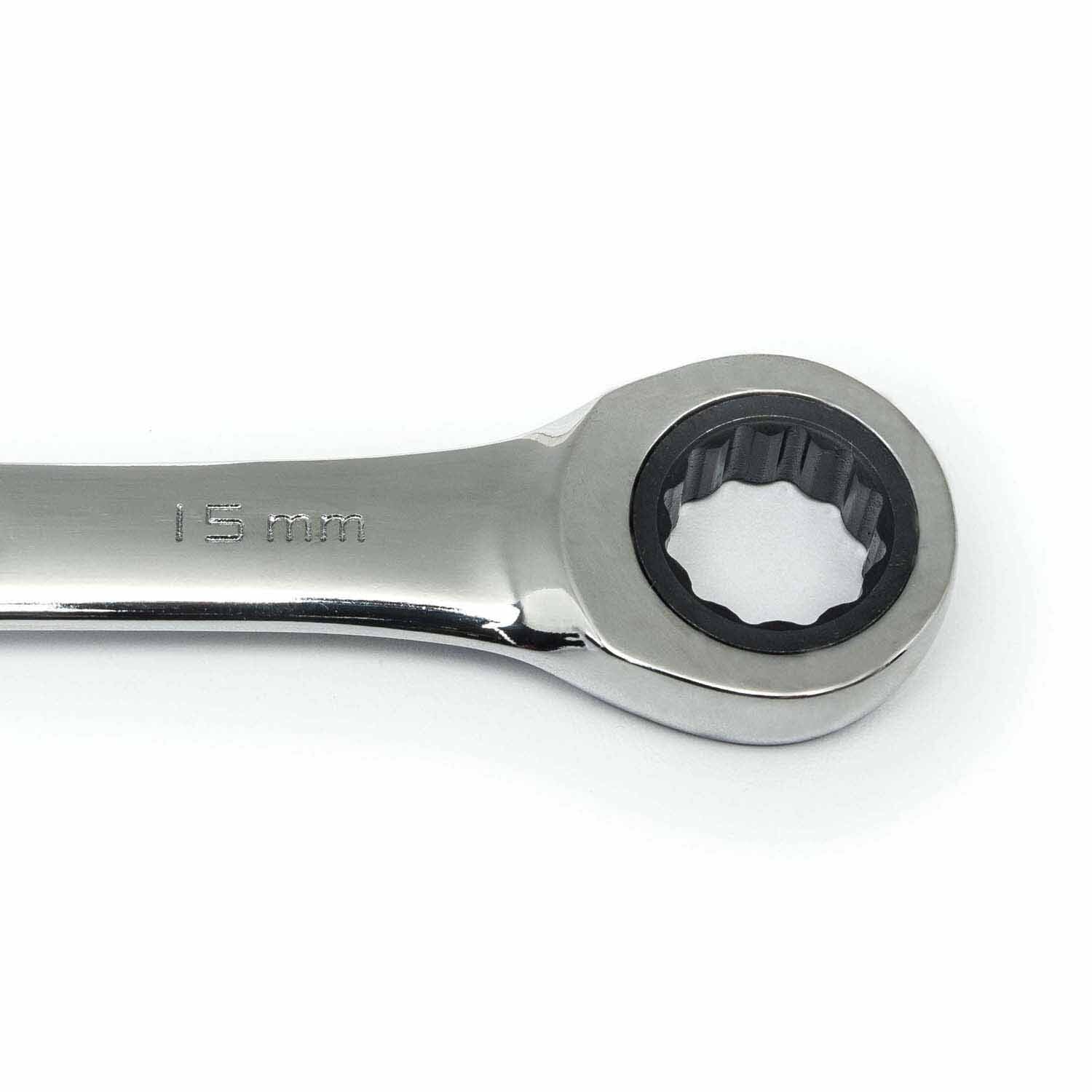 Gearwrench 93004D 5 Pc. 72-Tooth 12 Point Ratcheting Combination Metric Wrench Set - 5