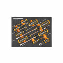 Gearwrench GWMSSCRSL 9 Piece Slotted Dual Material Screwdriver Set in Foam Storage Tray
