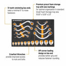 Gearwrench GWMSSRWSAE 19 Piece Specialty Ratcheting SAE Wrench Set in Foam Storage Tray - 2