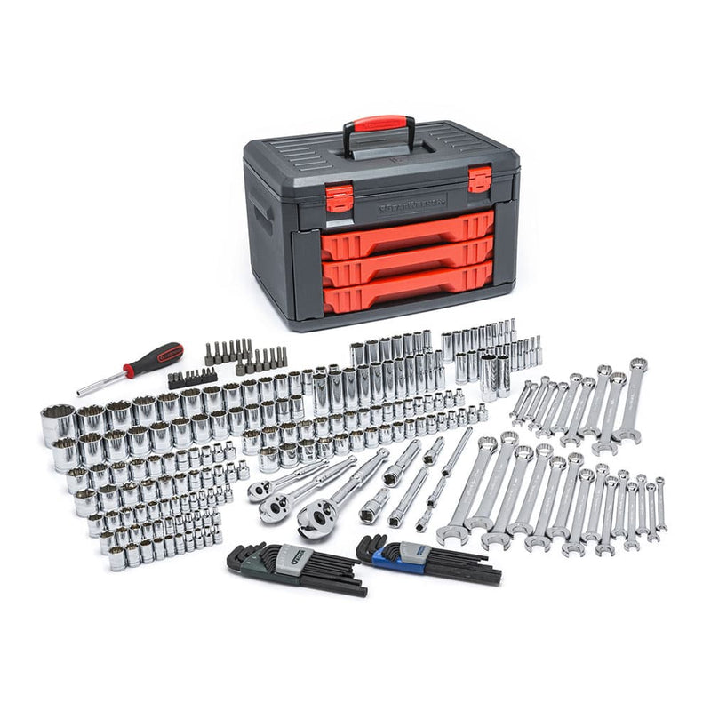 GearWrench 80942 239 Pc. Mechanics Tool Set in 3 Drawer Storage Box