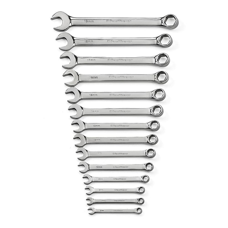 GearWrench 81925 14 Pc. 6 Point Combination Metric Wrench Set