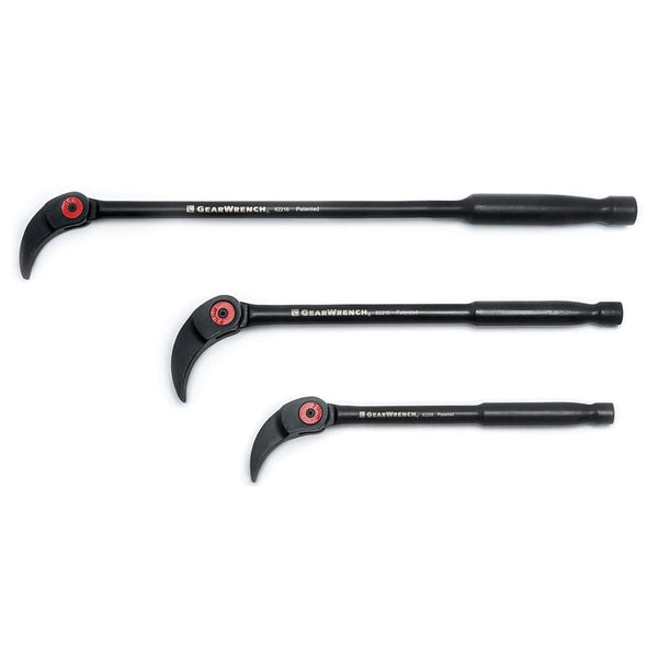GearWrench 82301D 3 Pc. Indexing Pry Bar Set 8", 10" & 16"