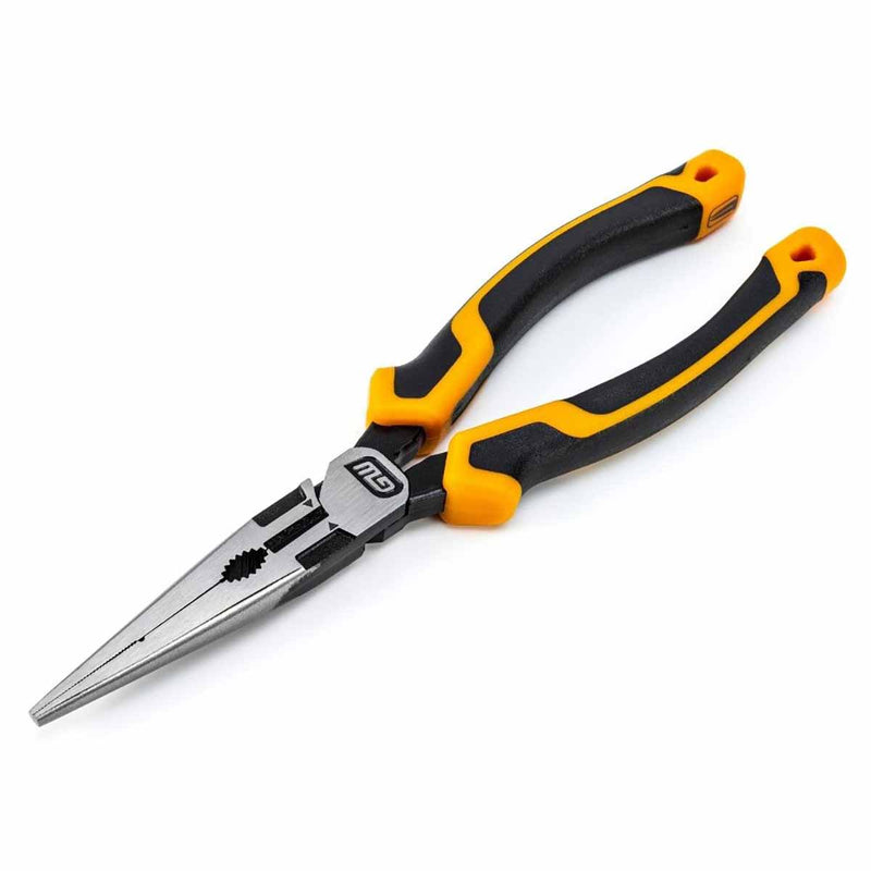 GearWrench 82177C 8" Pitbull Dual Material Long Nose Pliers