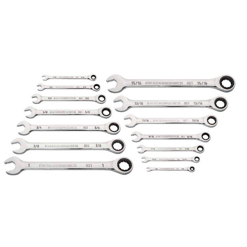 GEARWRENCH 3/8 in. 90-Tooth 12 Point SAE Stubby Flex Ratcheting